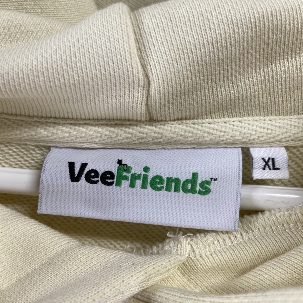VeeFriends Hoodie men's XL Pullover Sweatshirt Graphic Logo Gary Vee Beige Tan - Picture 6 of 16